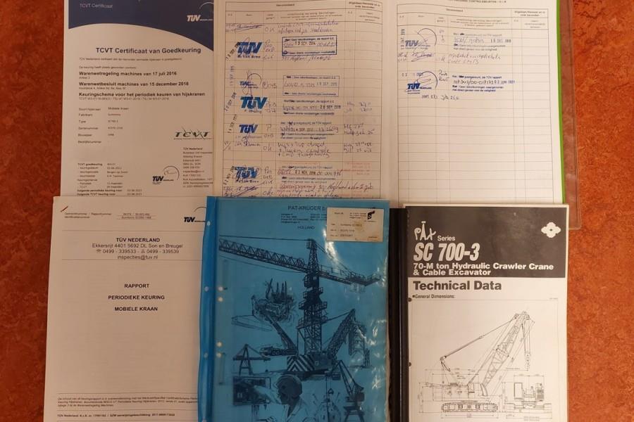 Sumitomo SC700-II 70t Capacity, 43m Boom, 31m Movable Jib, 1998 SUMITOMO - SC700-II - 60450 SC700-II 70t Capacity, 43m Boo...