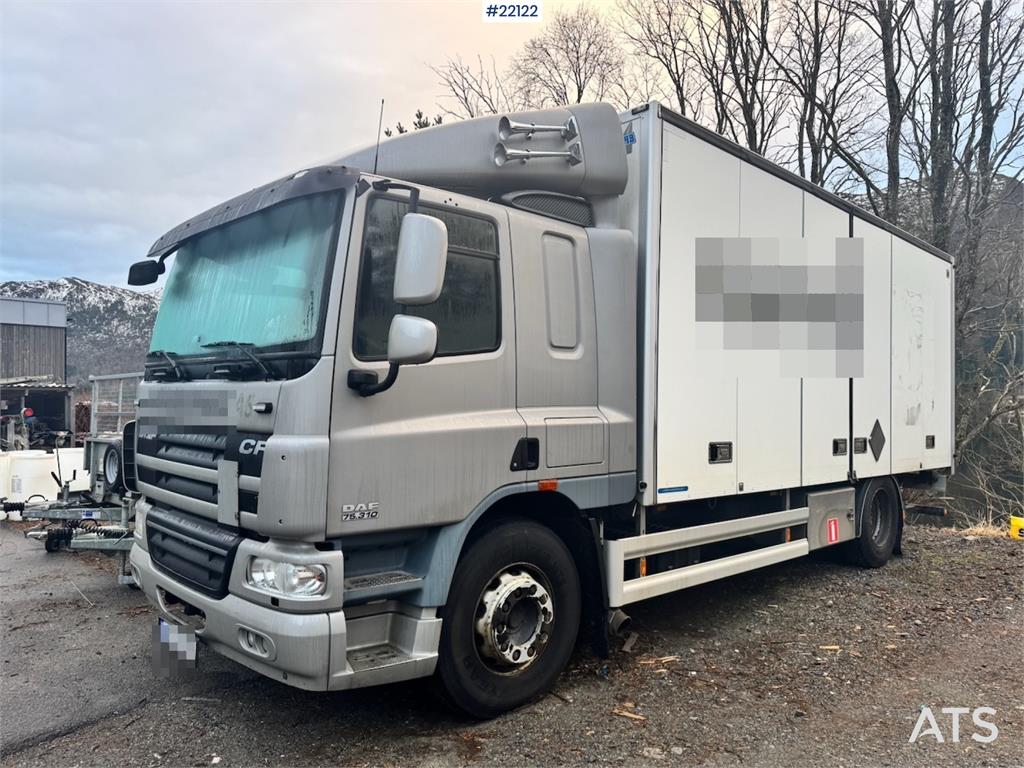 DAF CF75.310 4x2 box truck with full side opening. Onl 2012 22122 DAF CF75.310 4x2 box truck with full side opening. Onl 2...