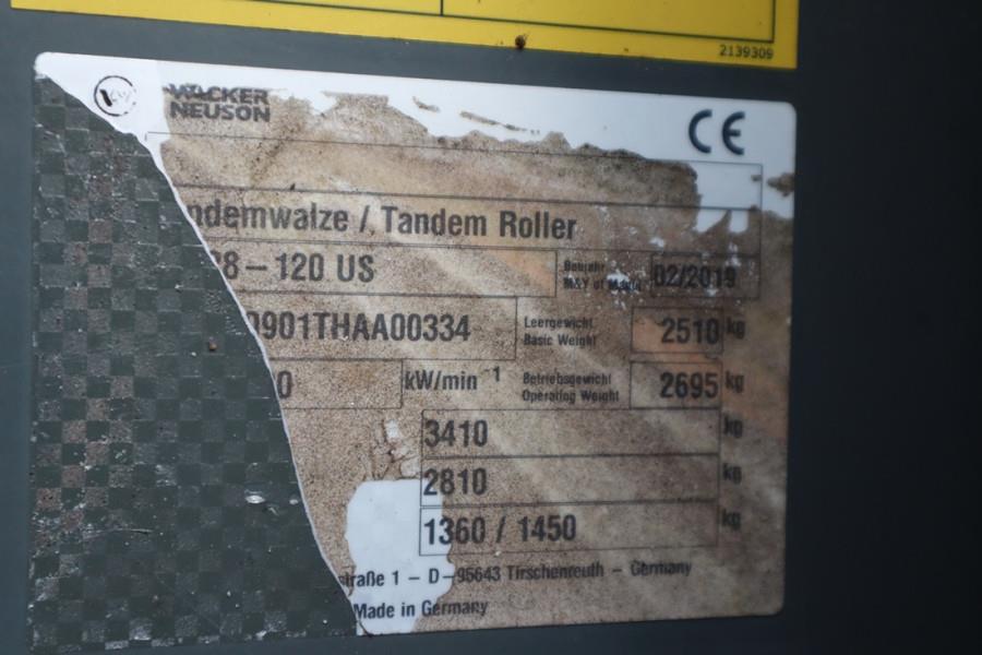 Wacker Neuson RD28-120 Diesel, Front And Rear Vibrating Smooth D 2019 WACKERNEUSON - RD28-120 - 90236 RD28-120 Diesel, Fro...