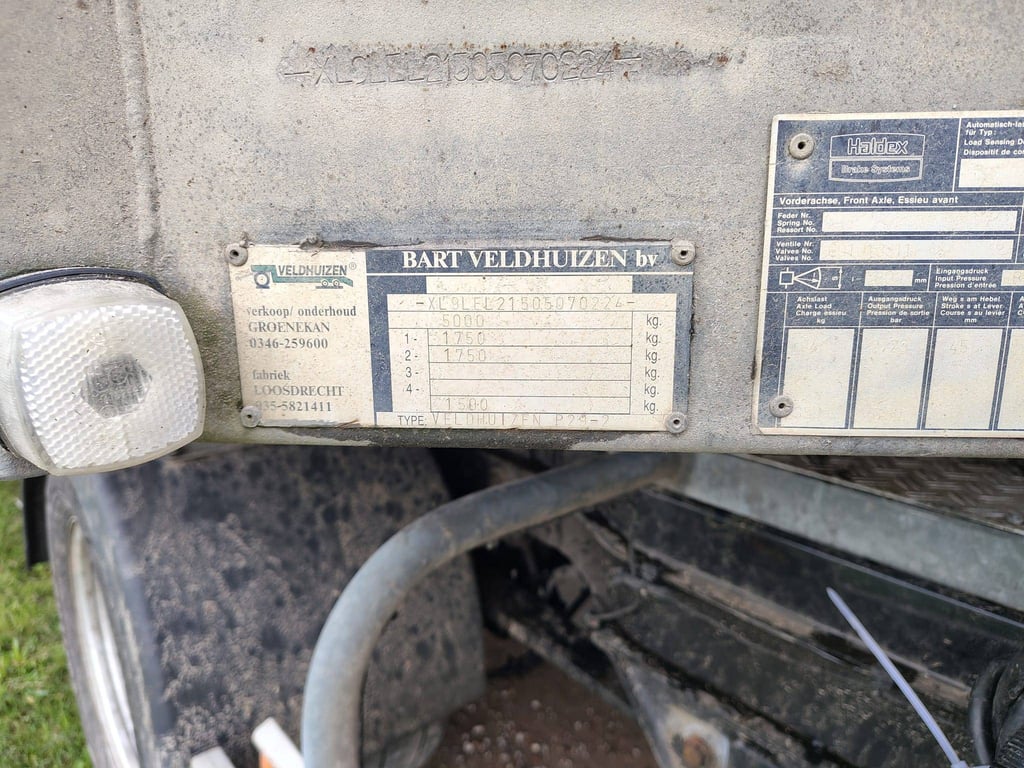 Low loader Veldhuizen P29-2 5000kg 2002 2002 VELDHUIZEN P29-2 2002 1 image 6