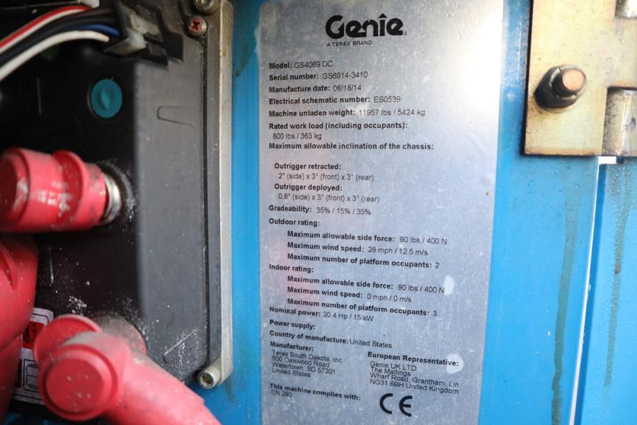 Genie GS4069DC Electric, 14m Working Height, 363kg Capac 2014 GENIE - GS4069DC - 61983 GS4069DC Electric, 14m Working Heig...