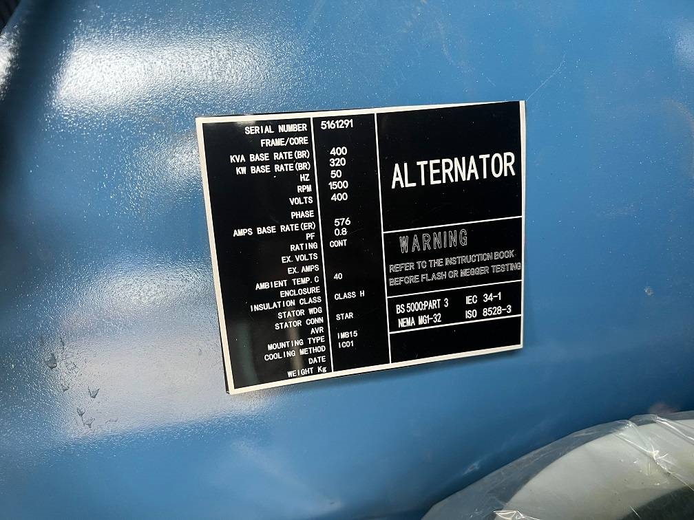 Ricardo 400KVA 320KW SILENT 3 PHASE GENERATOR 50HZ 400V NE 2023 5033 Ricardo 400KVA 320KW SILENT 3 PHASE GENERATOR 50HZ 40...