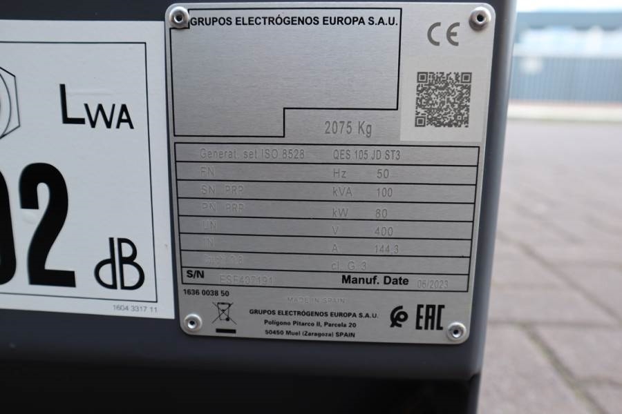 Atlas Copco QES 105 JD ST3 Valid inspection, *Guarantee! Diese 2023 ATLAS COPCO - QES 105 JD ST3 - 62231 QES 105 JD ST3 Va...