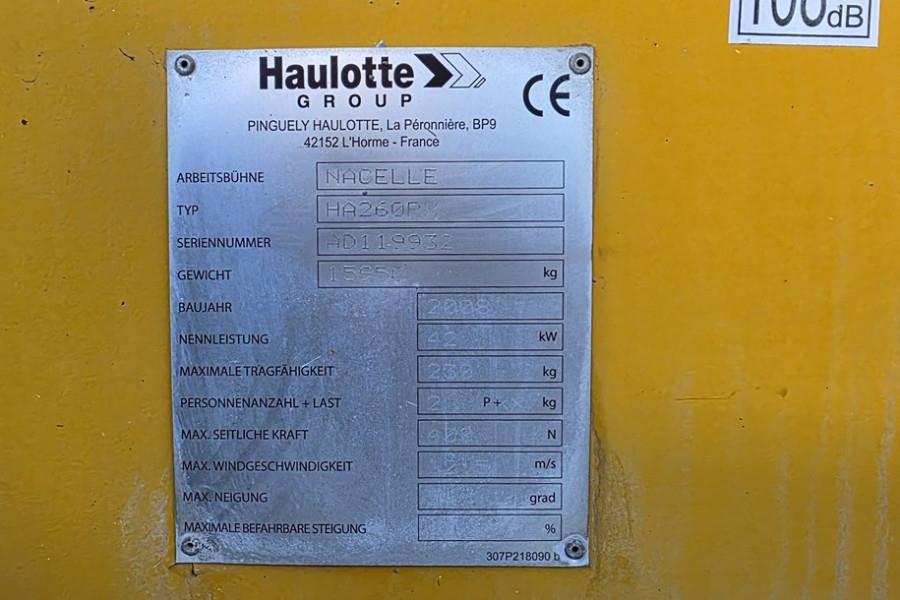 Haulotte HA260PX Diesel, 4x4x4 Drive, 25.6m Working Height, 2008 HAULOTTE - HA260PX - 63761 HA260PX Diesel, 4x4x4 Drive, 2...