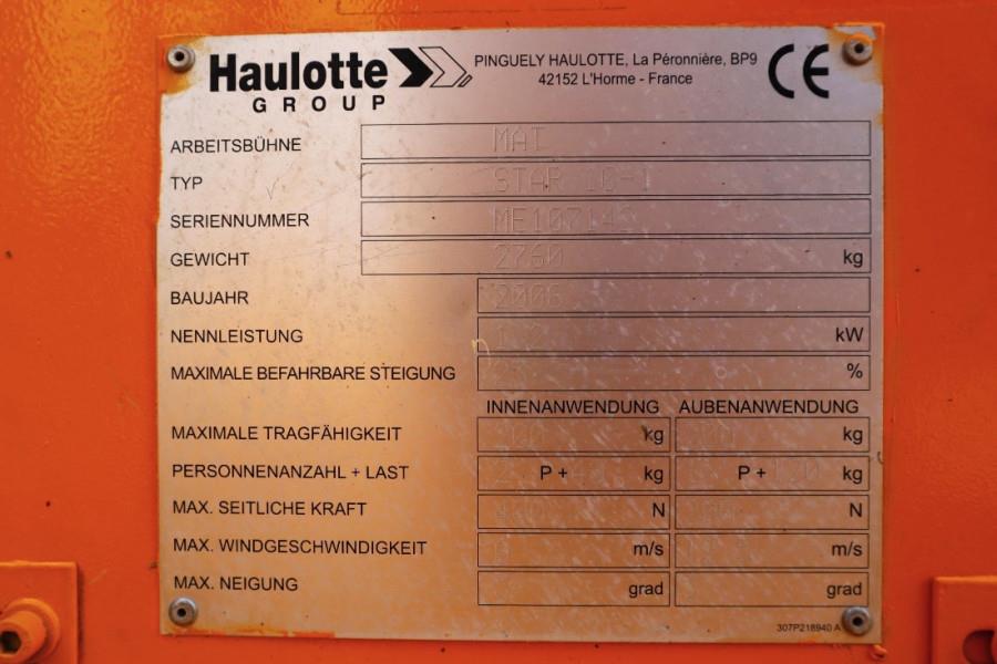 Haulotte Star 10AC As- Is, Electric, 10m Working Height, 3m 2008 HAULOTTE - Star 10AC - 61522 Star 10AC As- Is, Electric, ...