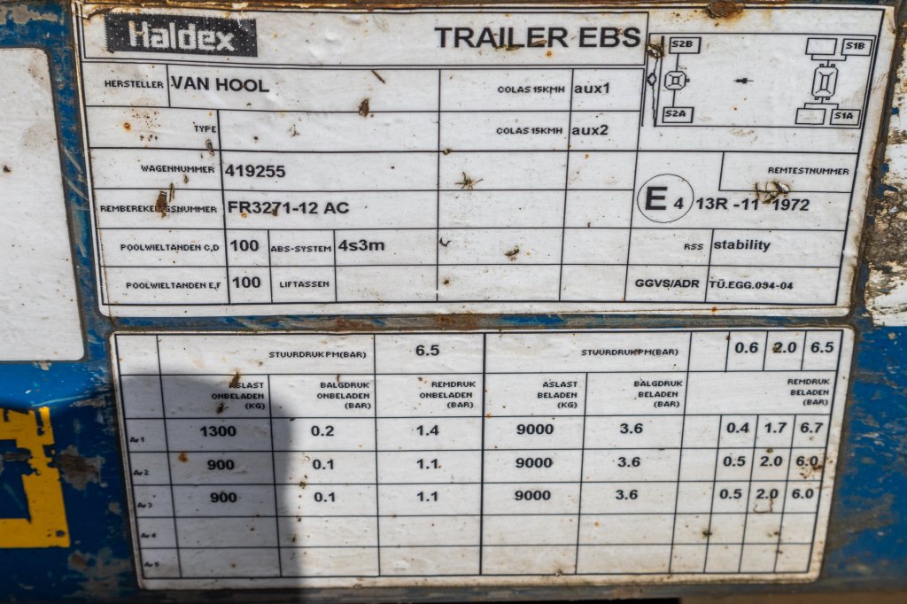 VANHOOL CONTAINER AANHANGER 2014 E61749 Van Hool CONTAINER AANHANGER 2014 1 image 6