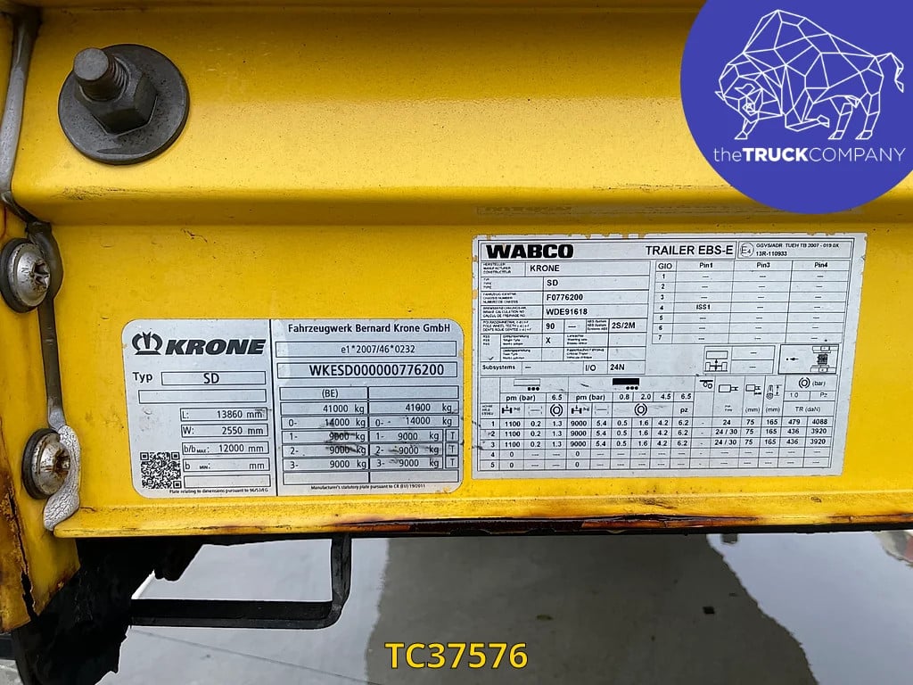 Krone Curtainsides 2017 TC37576 2017 1 image 9