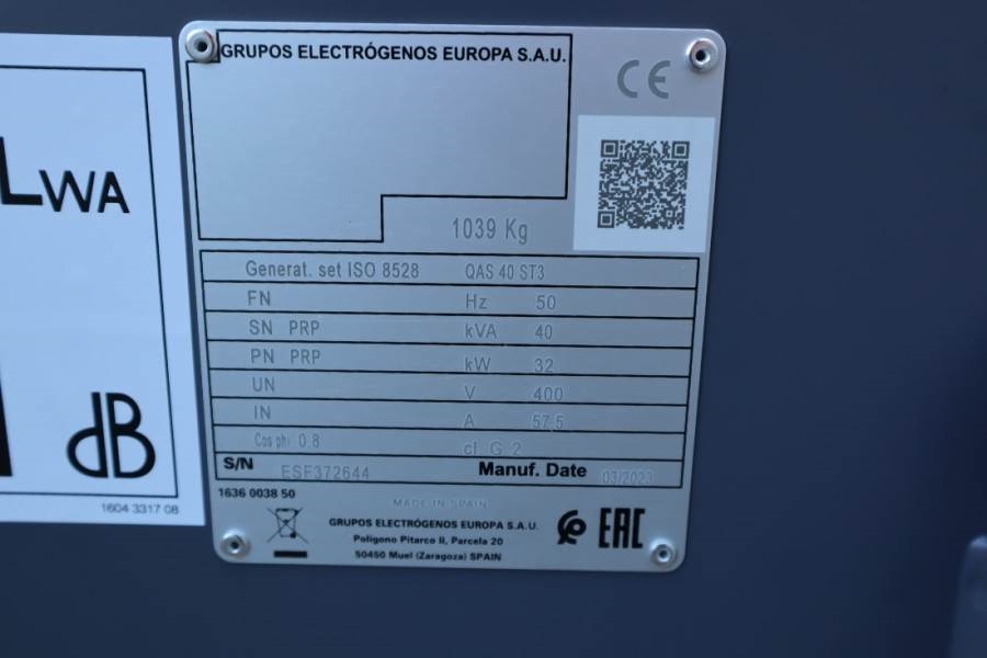 Atlas Copco QAS 40 ST3 Valid inspection, *Guarantee! Diesel, 4 2023 ATLAS COPCO - QAS 40 ST3 - 61577 QAS 40 ST3 Valid insp...