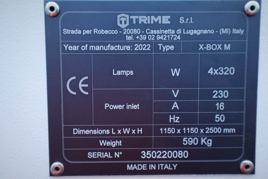 Trime X-BOX M 4 x 320W Valid inspection, *Guarante 2022 TRIME - X-BOX M 4 x 320W - 61357 Trime X-BOX M 4 x 320W Valid insp...