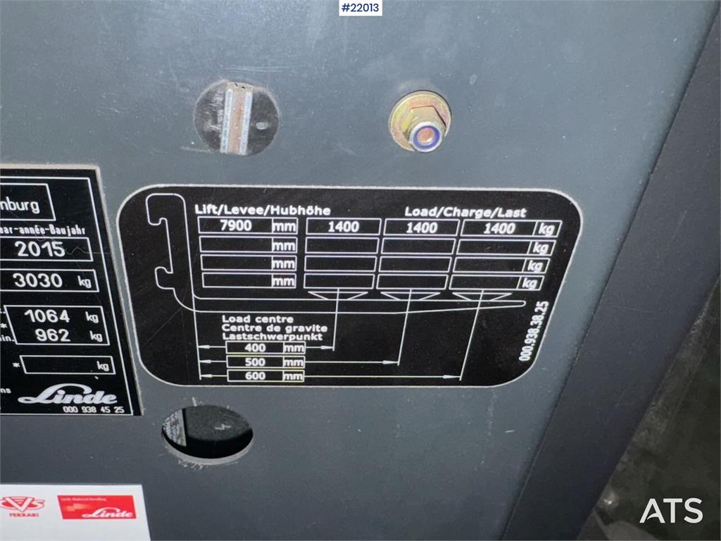 Linde R14X-03 Reach Truck 2015 22013 R14X-03 Reach Truck 2015 1 Forklift image 28