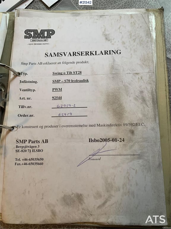 SMP S70 Rotortilt 2005 21342 SMP S70 Rotortilt 2005 1 image 3