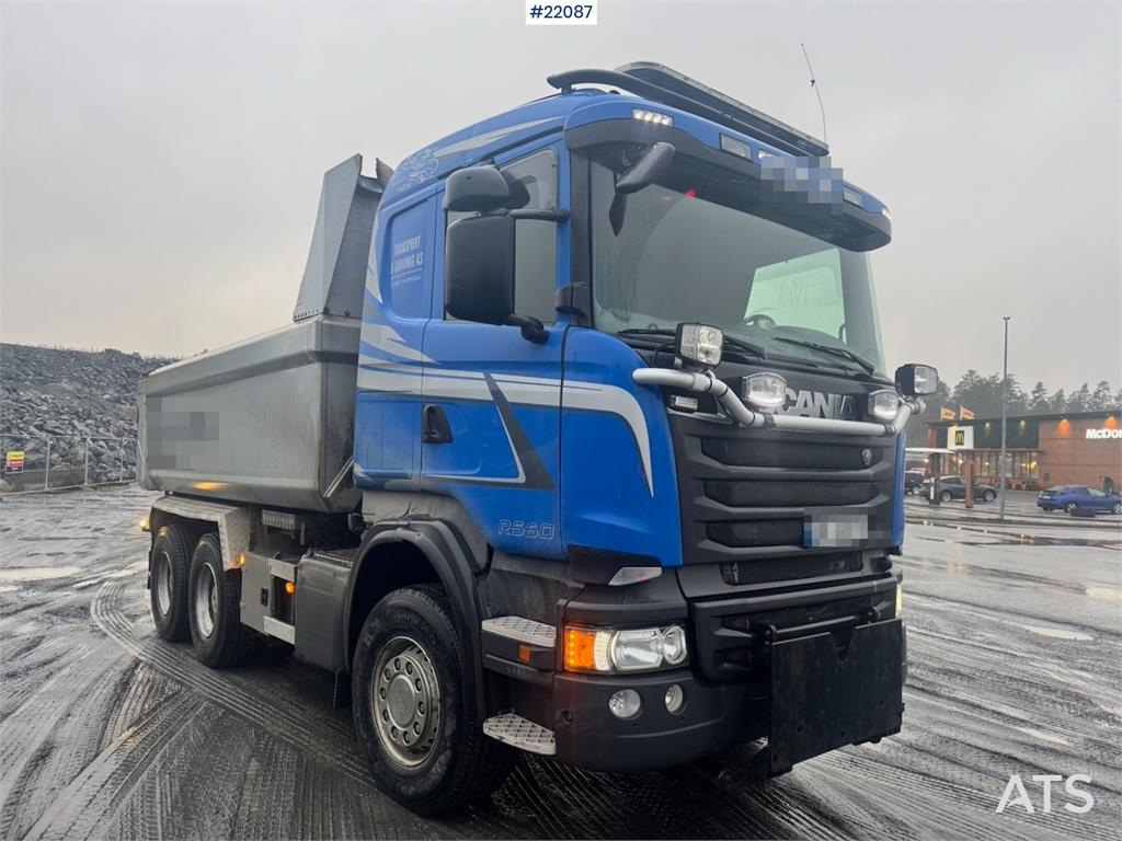 Scania R560 6x4 tipper truck, snow plough equipped, with 2013 22087 R560 6x4 tipper truck, snow plough equipped, with 2013...