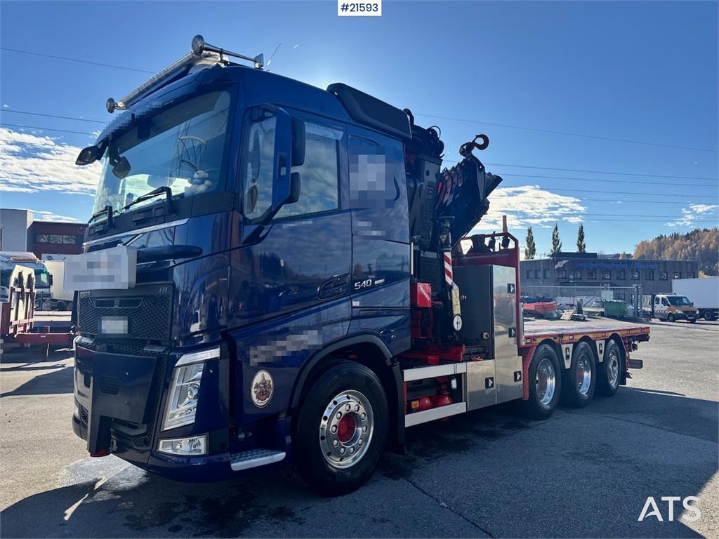 Volvo FH540 Combi truck w/ 54 t/m Fassi crane w/ Jib and 2022 21593 FH540 Combi truck w/ 54 t/m Fassi crane w/ Jib and 202...