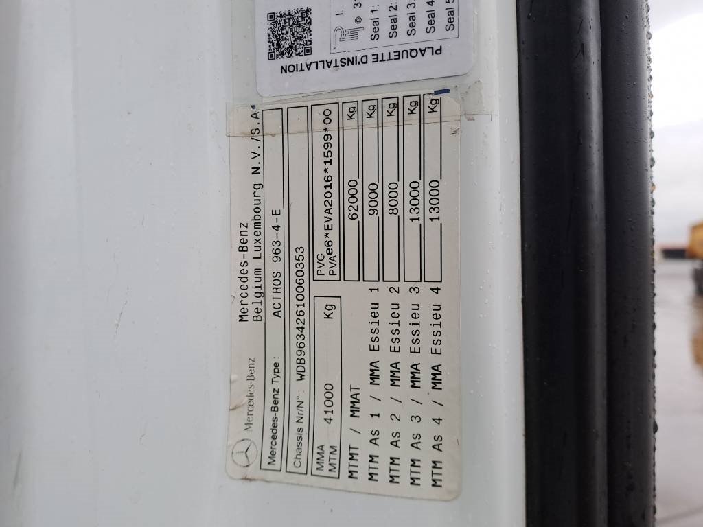 Mercedes-Benz 4158LS 8x4 + Euro Mega 1+4 (Low hour readings) 2016 ATR-2152+2153+2154 4158LS 8x4 + Euro Mega 1+4 (Low hour ...