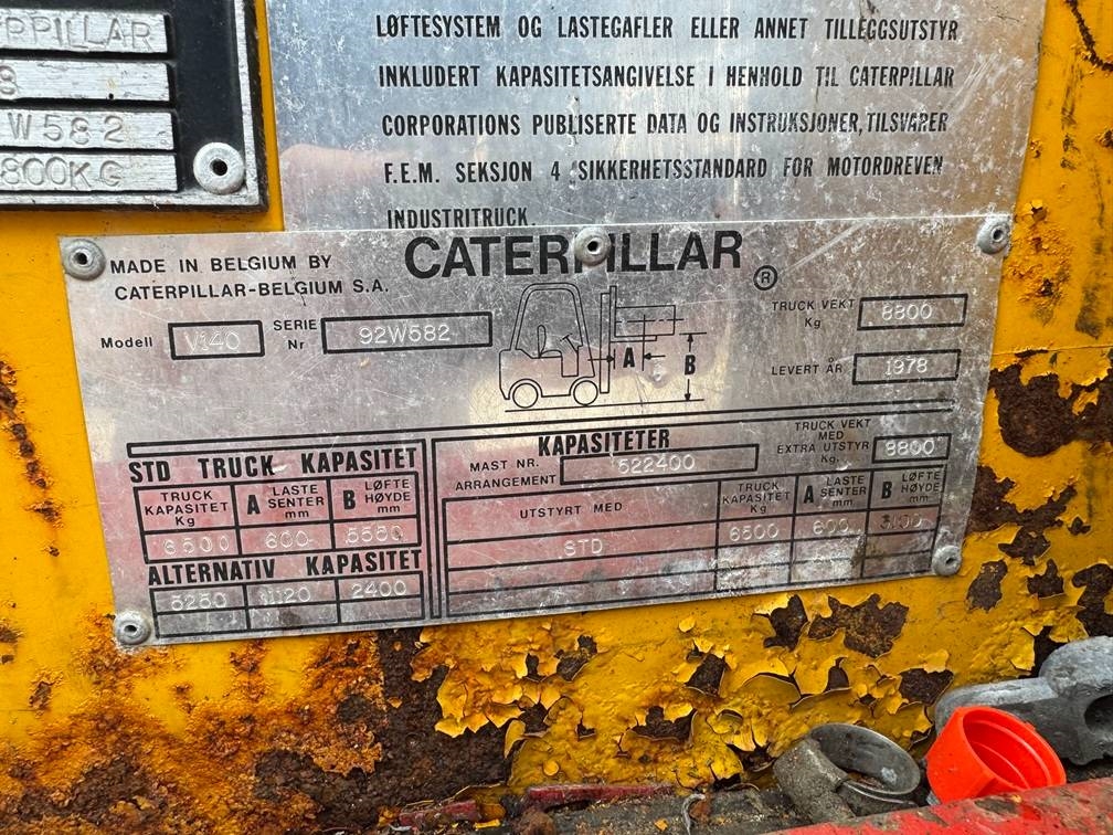 CAT V 140 1978 5398 V 140 1978 1 Forklift image 12