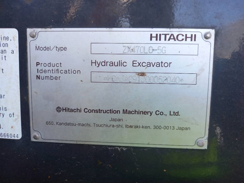 Hitachi ZX470-5G (Abu Dhabi) 2022 ETR-1145 ZX470-5G (Abu Dhabi) 2022 1 Crawler Excavators image 9