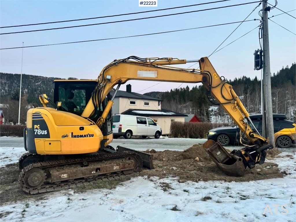Komatsu PC78US-8 with Rototilt – 3 buckets – 5300 hours! 2011 22223 PC78US-8 with Rototilt – 3 buckets – 5300 hours! 2011 ...