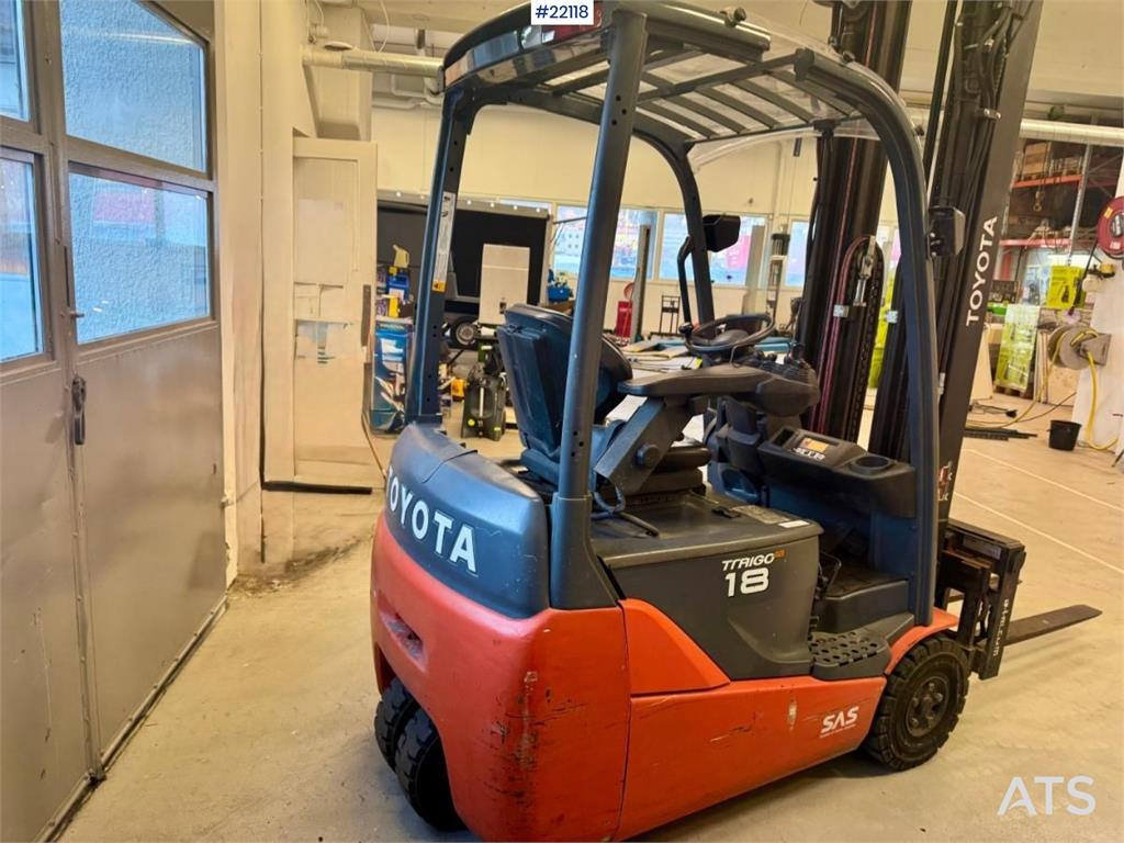 Toyota 8FBEKT18 electric forklift 2014 22118 8FBEKT18 electric forklift 2014 1 Forklift image 21