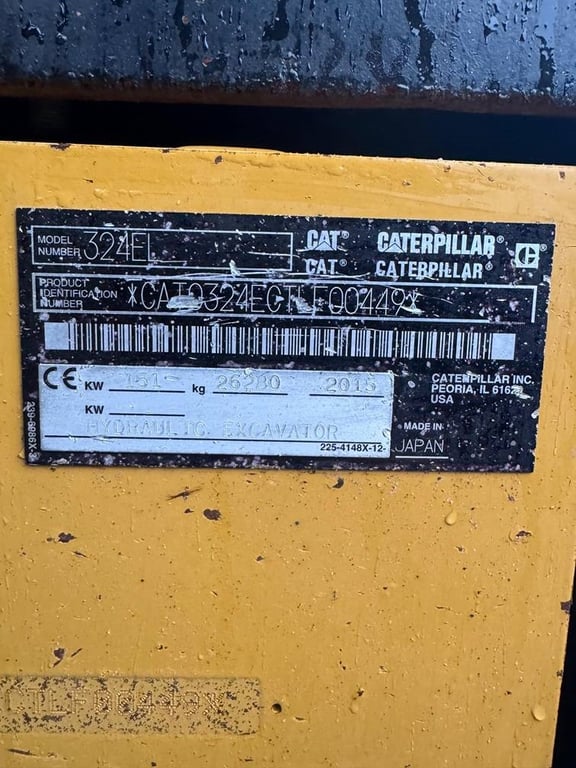 CAT 324 EL 2015 5435 324 EL 2015 1 Crawler Excavators image 13
