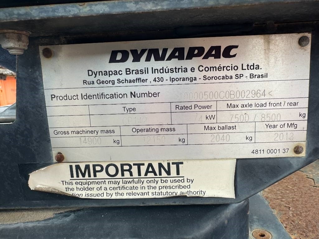 Dynapac CP 142 2013 5351 CP 142 2013 1 image 11