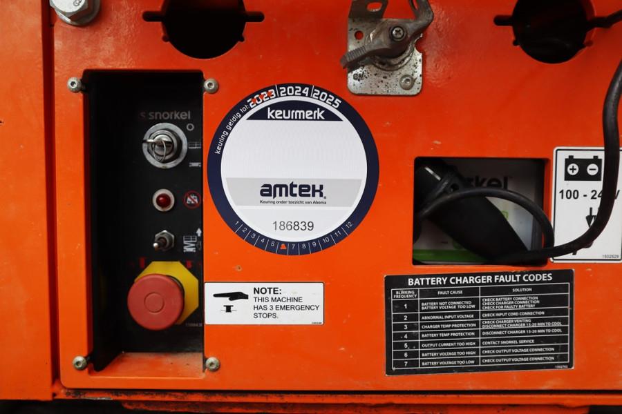 Snorkel S3219E Electric, 8m Working Height, 250kg Capacity 2020 SNORKEL - S3219E - 62062 S3219E Electric, 8m Working Heigh...