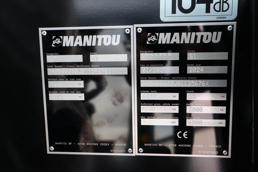 Manitou M30-4 Valid inspection, *Guarantee! Diesel, 4x4 Dr 2024 MANITOU - M30-4 - 62920 M30-4 Valid inspection, *Guarantee...