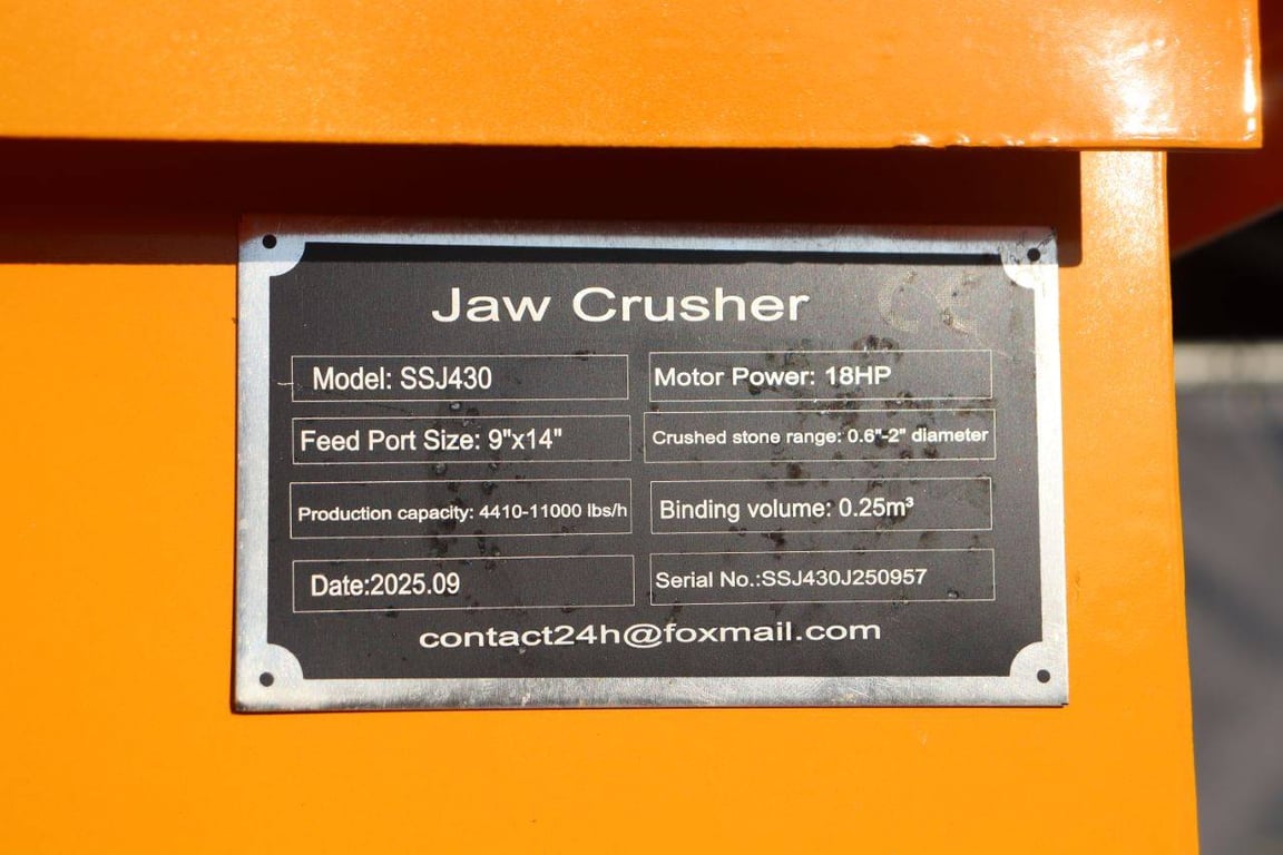 Crusher Captok SSJ430 Petrol 18hp 2025 New 2025 Captok SSJ430 2025 0 image 11