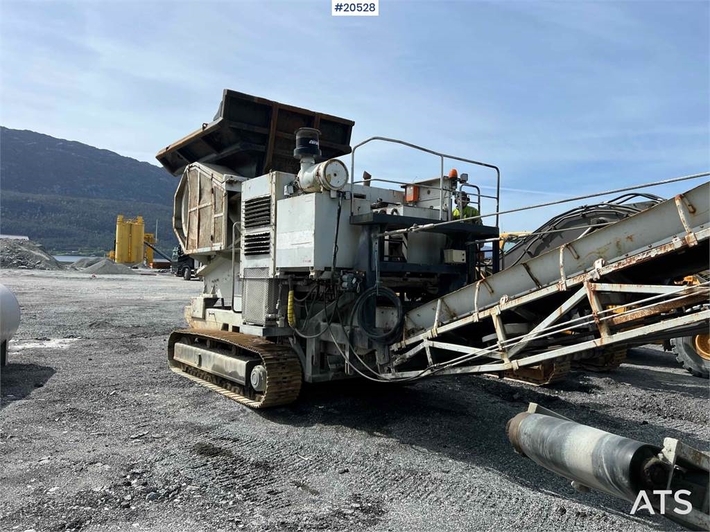 Haahjem ctc 110 crusher w/side conveyor and screen. WATCH 1986 20528 Haahjem ctc 110 crusher w/side conveyor and screen. W...