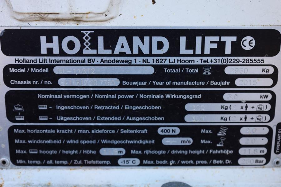 Holland Lift Ecostar HL-11812 Electric, 14m Working Height, 300 2015 HOLLAND LIFT - Ecostar HL-11812 - 63477 Holland lift ...