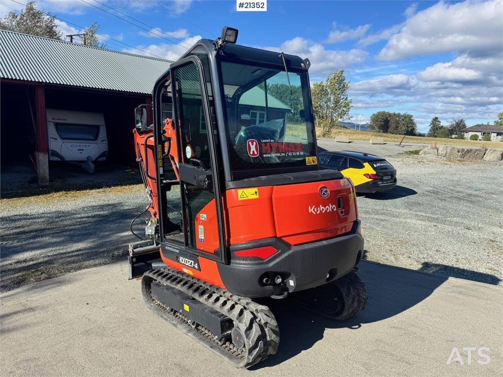 Kubota KX027-4 Mini Excavator w/ 2 buckets. 130 hours! 2022 21352 KX027-4 Mini Excavator w/ 2 buckets. 130 hours! 2022 1 i...