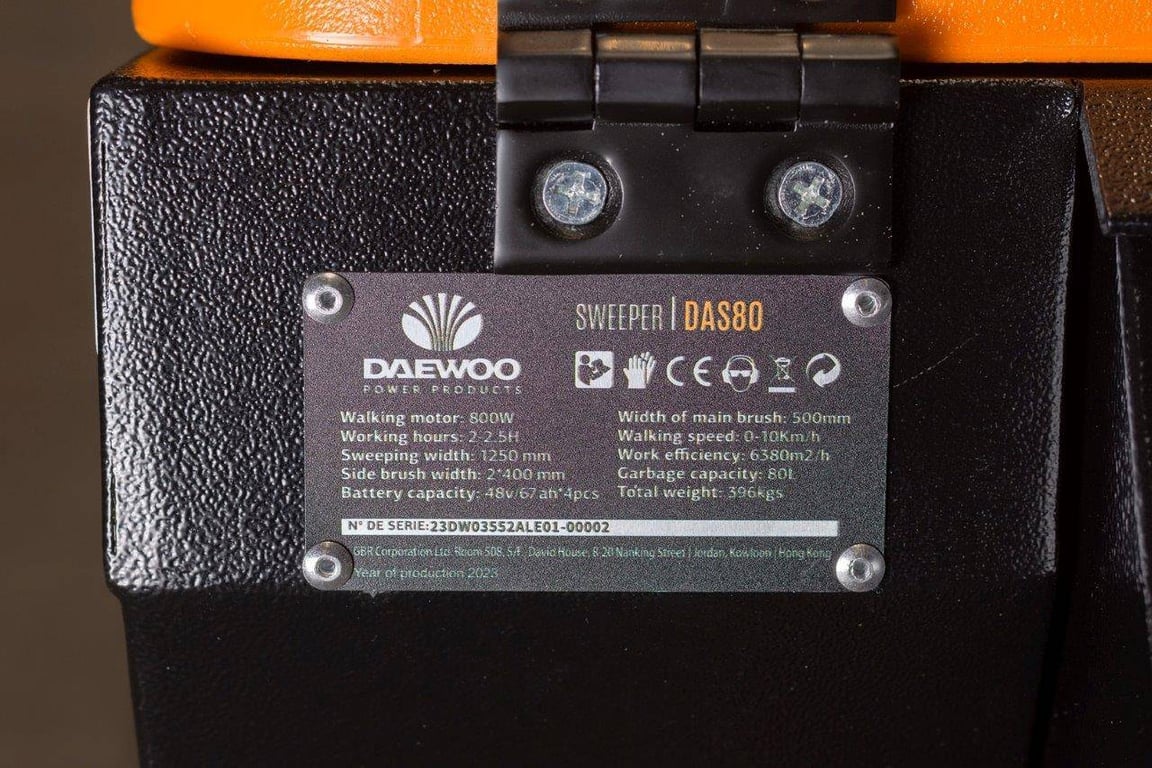 Sweeper Daewoo Das80 Electric 700W 2024 New 2024 Das80 Zit 2024 0 image 6