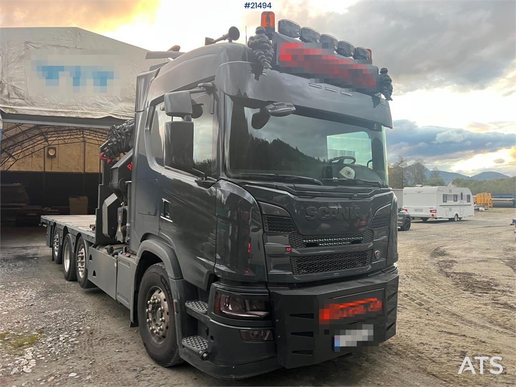 Scania G560 8x2 pusher crane truck w/ onspot, 2023 50t/m 2024 21494 G560 8x2 pusher crane truck w/ onspot, 2023 50t/m 2024...