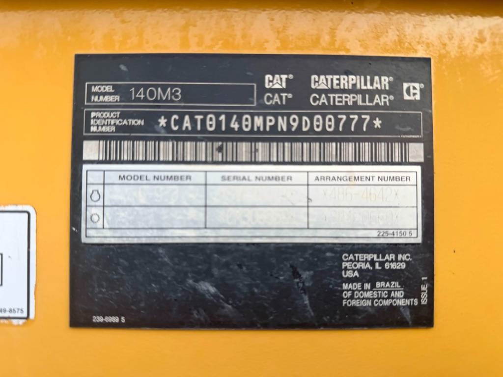 CAT 140M3 2017 210103 140M3 2017 1 Motor graders image 7