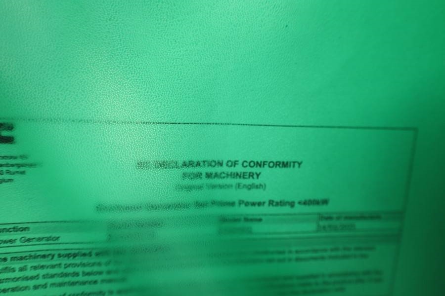 Cummins C55D5EQ Declaration of Conformity, Diesel, 55kVA, 2025 CUMMINS - C55D5EQ - 63427 C55D5EQ Declaration of Conformity...