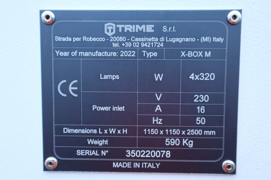 Trime X-BOX M 4x 320W Valid inspection, *Guarantee 2022 TRIME - X-BOX M 4x 320W - 61356 Trime X-BOX M 4x 320W Valid inspec...