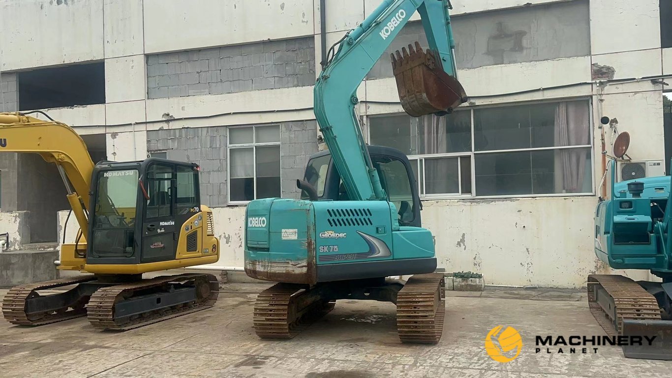 Kobelco SK75 Mini Crawler Excavator 80% New SK75 2019 1 Crawler Excavators image 2