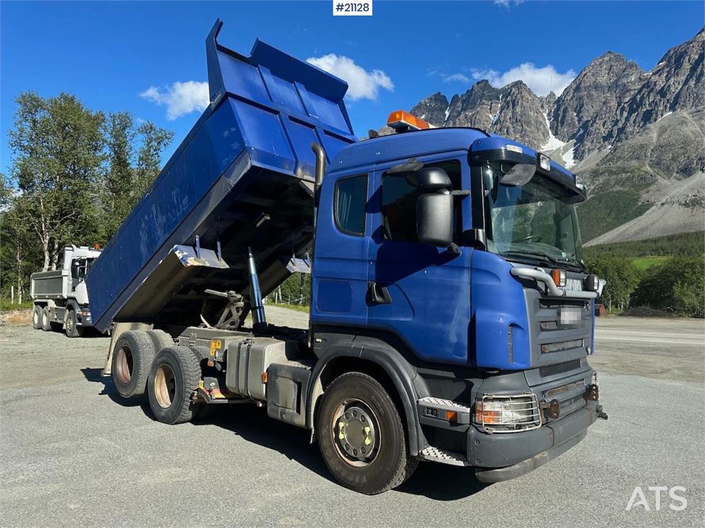 Scania R500 6x2 snow rigged tipper truck w/ plate and und 2006 21128 R500 6x2 snow rigged tipper truck w/ plate and und 20...