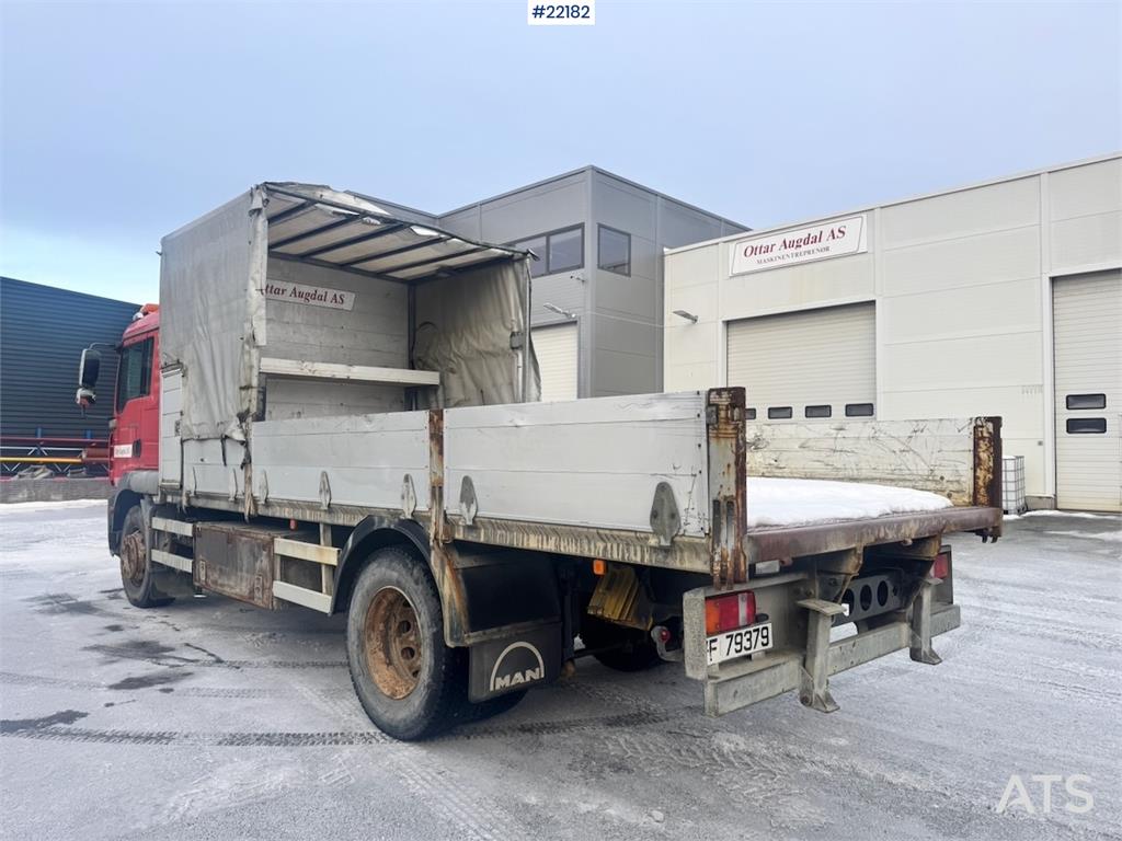 MAN TGM 18.280 flatbed truck. 87,000 km! WATCH VIDEO 2006 22182 TGM 18.280 flatbed truck. 87,000 km! WATCH VIDEO 2006 1 im...