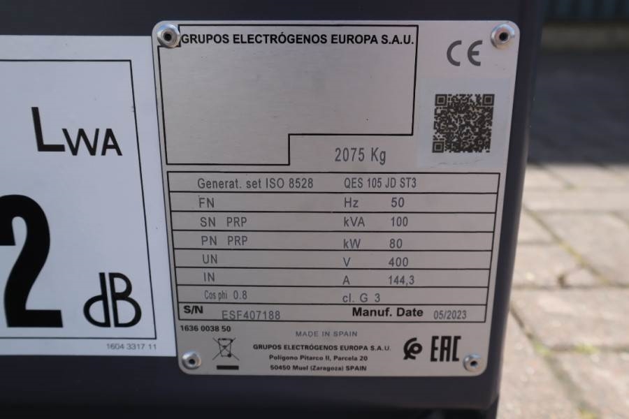 Atlas Copco QES 105 JD ST3 Valid inspection, *Guarantee! Diese 2023 ATLAS COPCO - QES 105 JD ST3 - 61818 QES 105 JD ST3 Va...