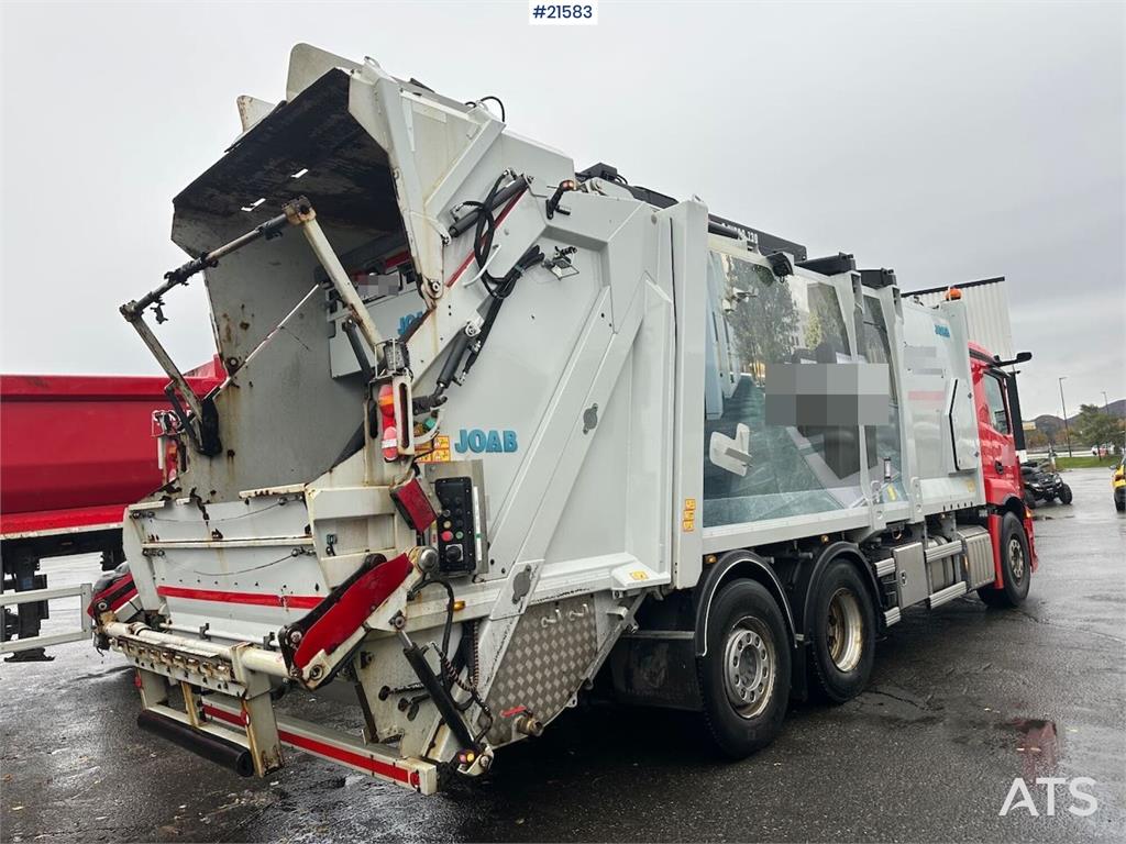 Mercedes-Benz Actros 2543 6x2 1-chamber compactor truck w/ Joab 2021 21583 Actros 2543 6x2 1-chamber compactor w/ Joab 202...