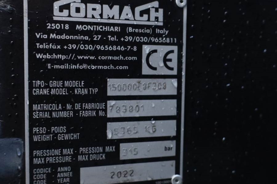 Scania R540 B10x4 With CORMACH 150tm Crane Valid inspecti 2023 SCANIA - R540 B10x4 With CORMACH 150tm Crane - 631 R540 B10...