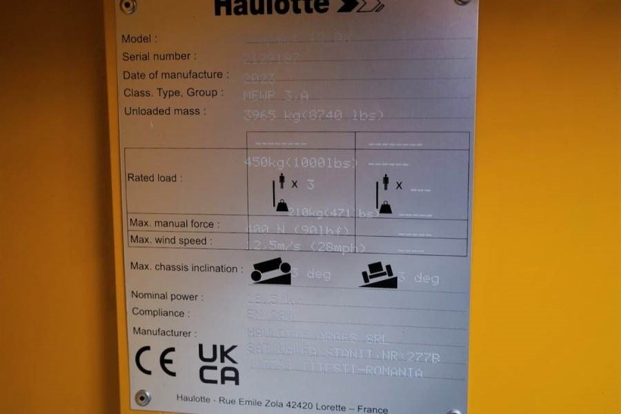 Haulotte Compact 12DX Valid Inspection, *Guarantee! Diesel, 2023 HAULOTTE - Compact 12DX - 61477 Compact 12DX Valid Inspec...