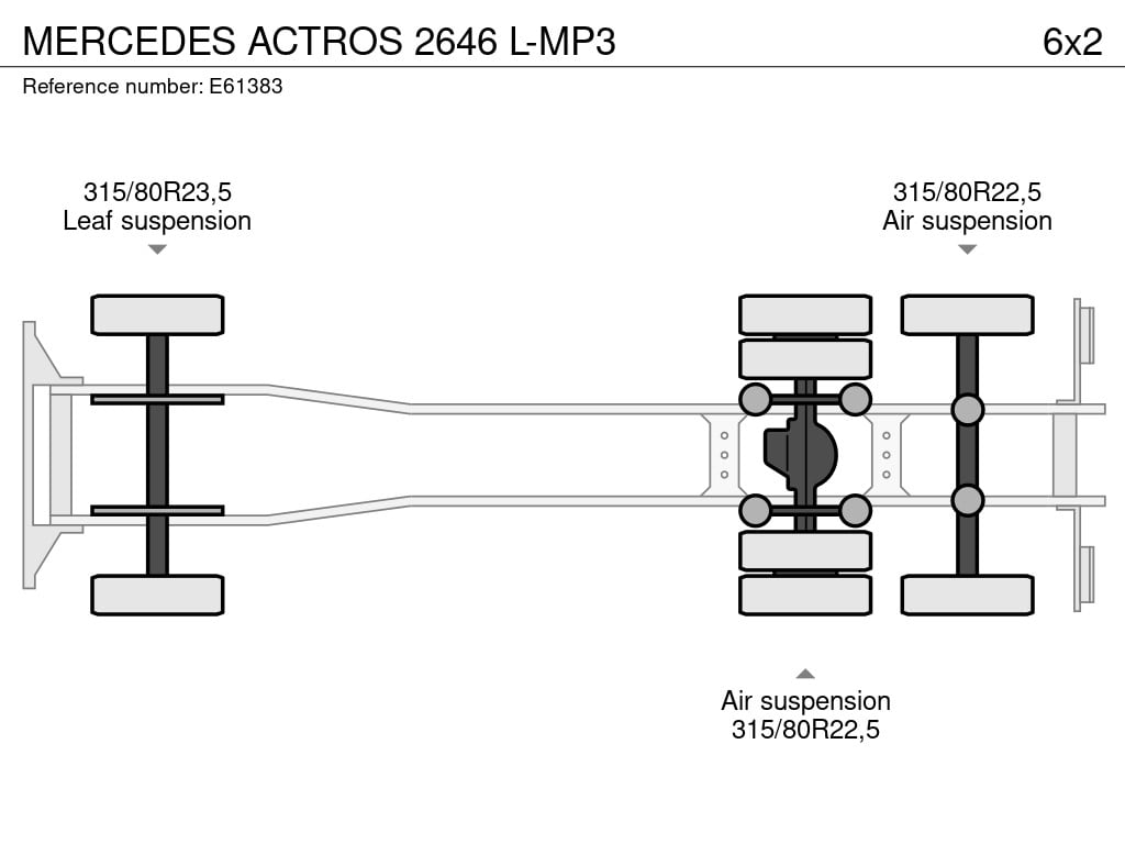 MERCEDES ACTROS 2646 L-MP3 2012 E61383 ACTROS 2646 L-MP3 2012 1 image 13