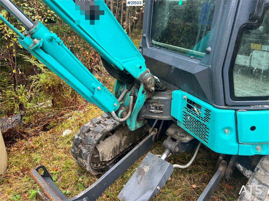 Kobelco Sk25SR-6E Excavator w/ sanding bucket, digging buc 2021 21503 Sk25SR-6E Excavator w/ sanding bucket, digging buc 2...