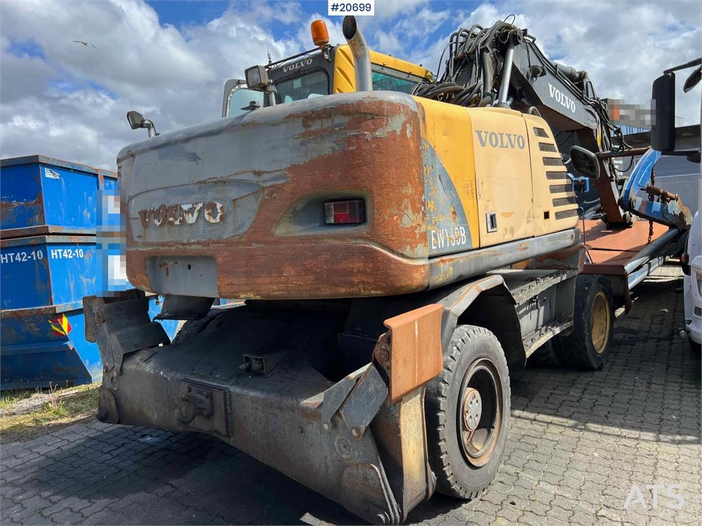 Volvo EW160B wheeled machine w/ support leg and shear 2004 20699 EW160B wheeled machine w/ support leg and shear 2004 1 Cr...
