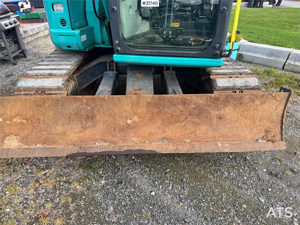 Kobelco SK75SR-3E w/ Rototilt, 2 buckets and grapple. 1850 2018 21740 SK75SR-3E w/ Rototilt, 2 buckets and grapple. 1850 2...