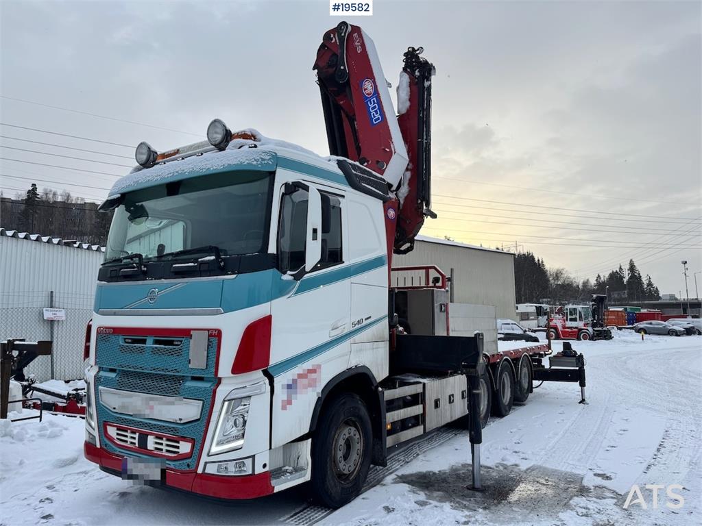 Volvo FH540 8x4 Tridem Crane truck w/ 50 t/m HMF crane w 2019 19582 FH540 8x4 Tridem Crane truck w/ 50 t/m HMF crane w 201...