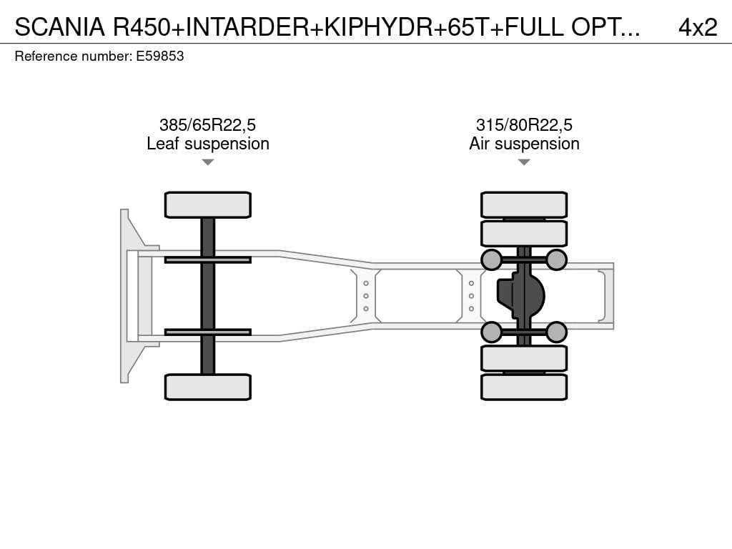 SCANIA R450+INTARDER+KIPHYDR+65T+FULL OPTION 2015 E59853 R450+INTARDER+KIPHYDR+65T+FULL OPTION 2015 1 image 13