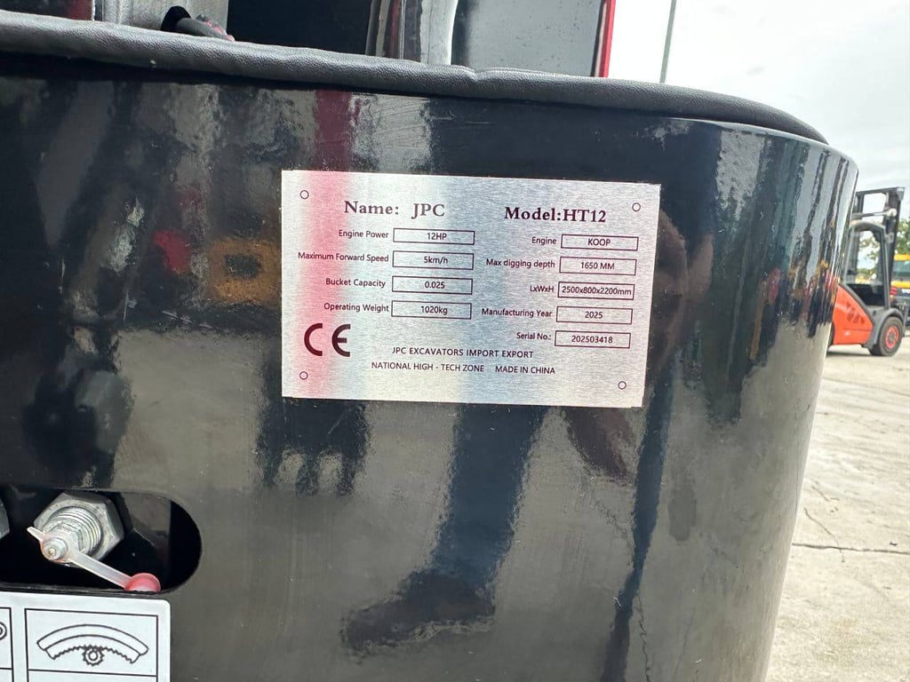 Mini Excavator JPC HT12 Diesel 2025 New 2025 JPC HT12 2025 0 image 8