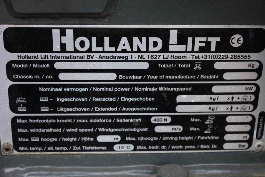 Holland Lift Ecostar HL-7814 Electric, 10m Working Height, 450k 2011 HOLLAND LIFT - Ecostar HL-7814 - 63503 Holland lift E...